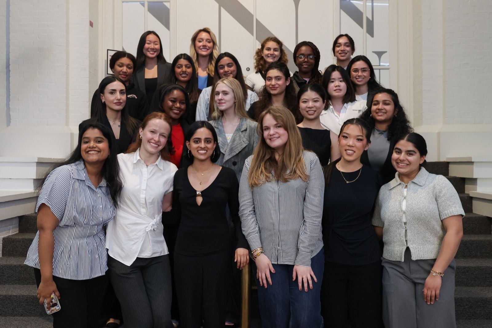 Anjali Laddha with a community of women at Northeastern University